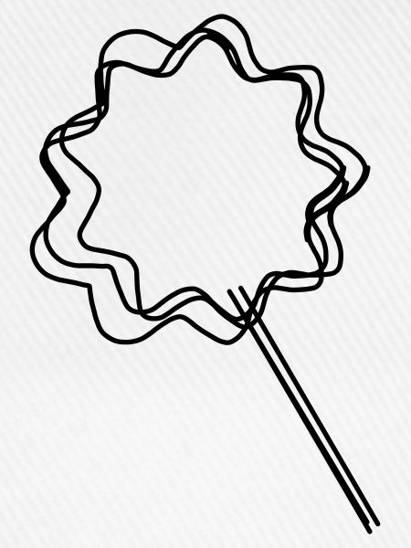 Zuckerwatte handgezeichnet