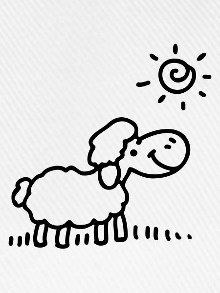 Schäfchen Sonne - line