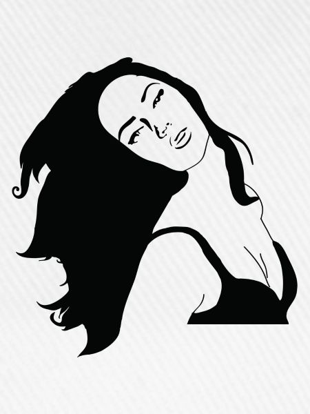 Graffiti-Schablone Art-Frau