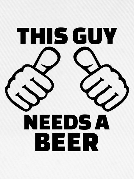 This guy needs a beer