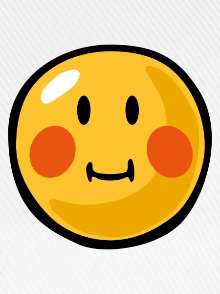 Smiley blushed
