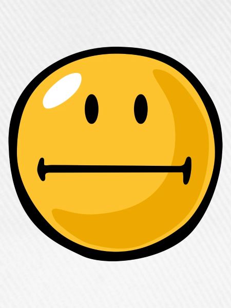 Smiley tight lipped