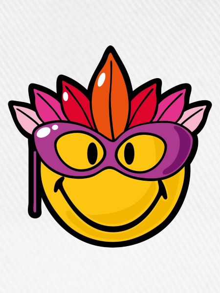 Smiley Mardi Gras