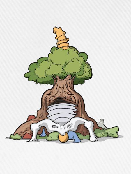 gnarled tree