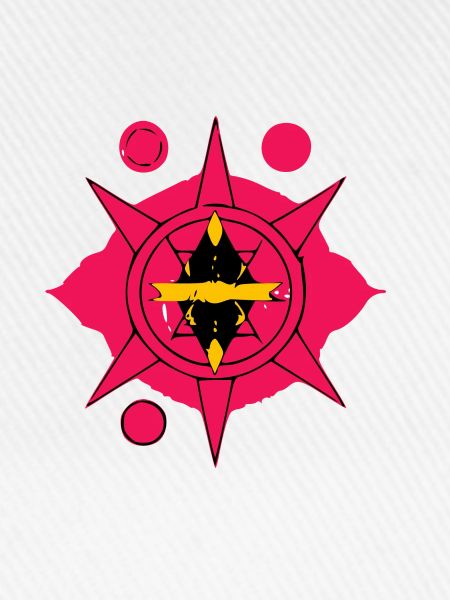 Roter heiliger Talisman