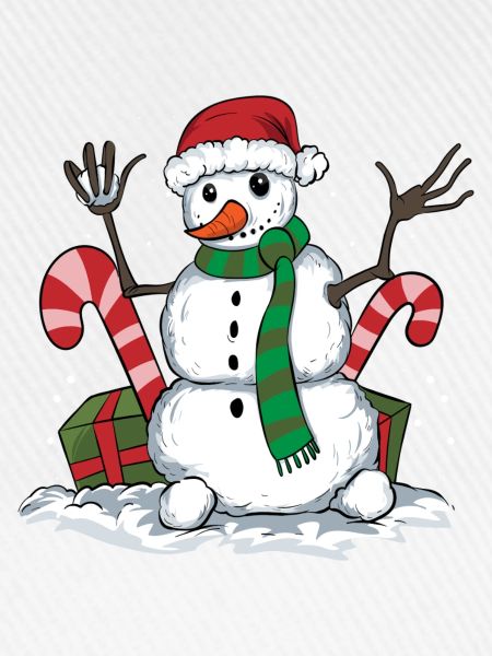 Winter snowman design