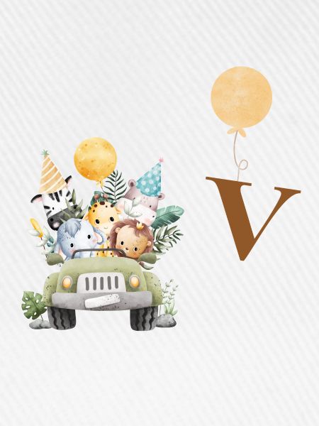 Buchstabe V Safari