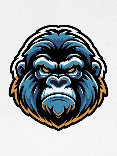 Maskottchen Gorillakopf