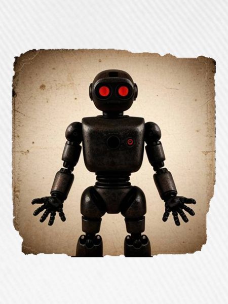 Schwarzer Roboter