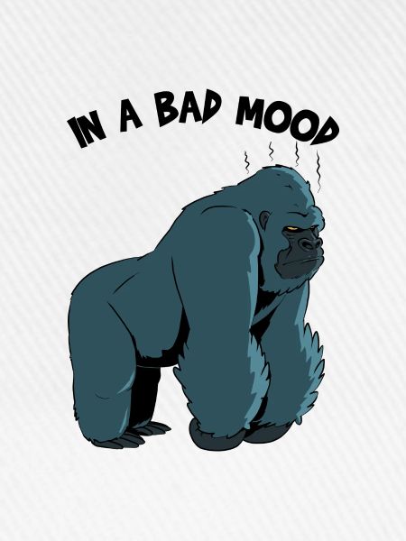 Stimmungsvoller Gorilla