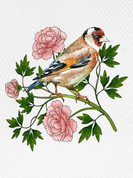 Bunter Vogel