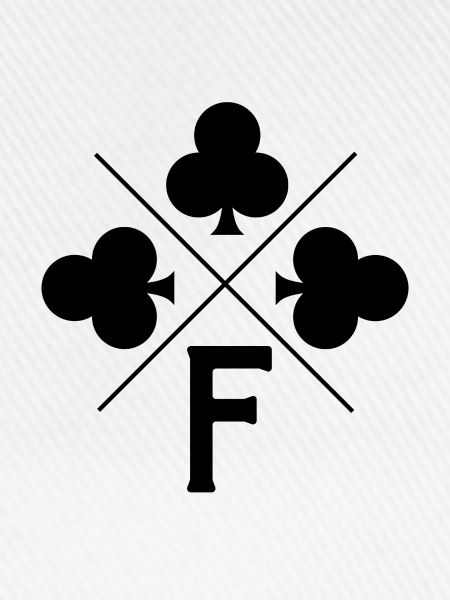 Buchstabe f Glücksklee