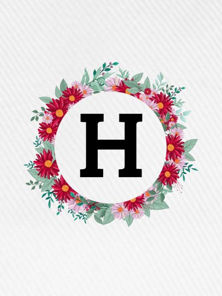 Buchstabe h Blumenkrone