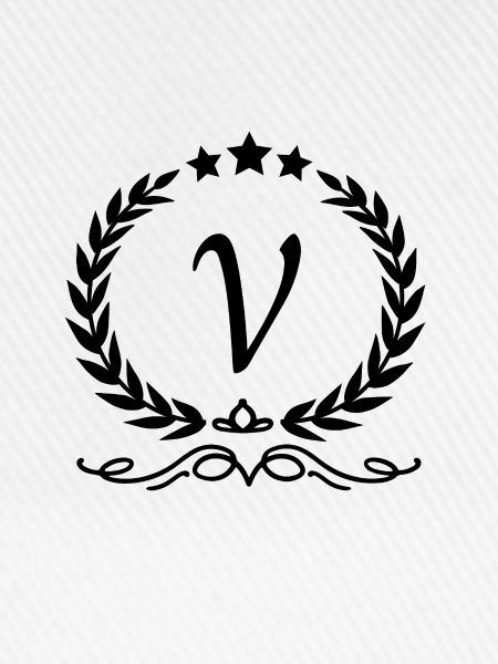 Buchstabe V Krone