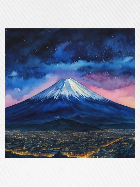 Sternennacht über Fuji