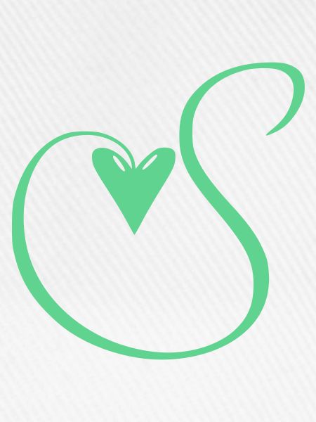 Monogramm S Herz Ranke