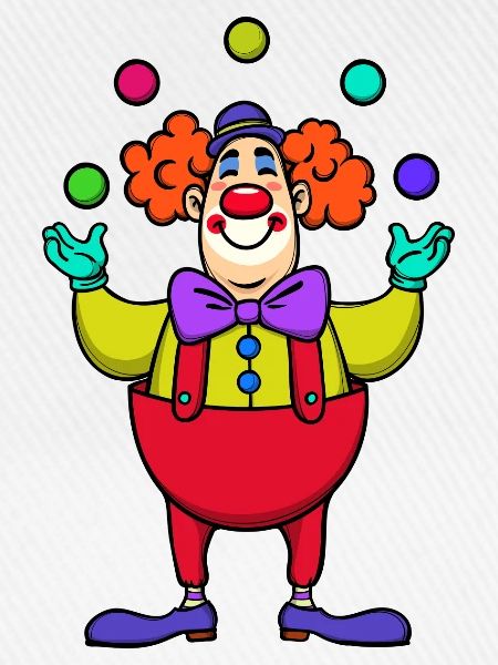 Karneval Fasching Clown