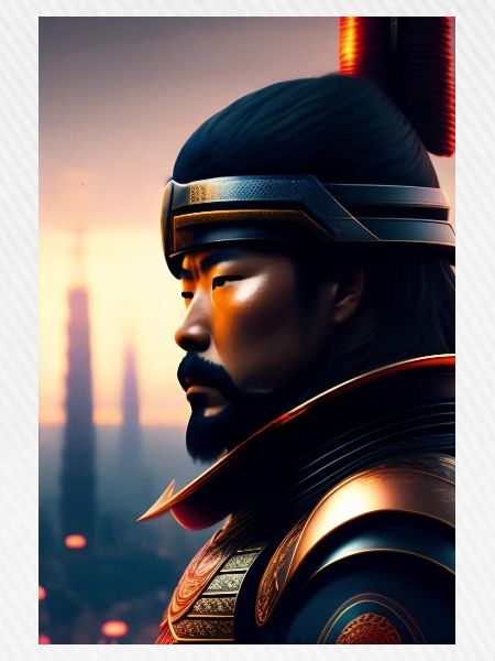 Futuristische Samurai