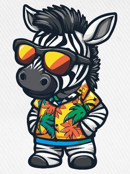 Zebra Comic Urlaub