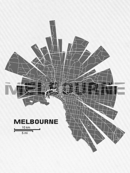 Melbourne Karte