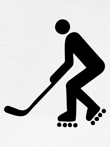 inline hockey inline Silhouette Logo