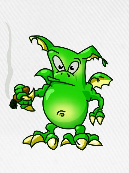 smoking dragon