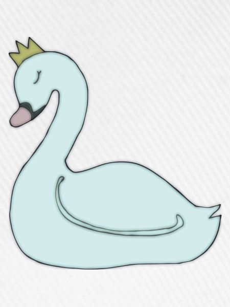 schwan hellblau