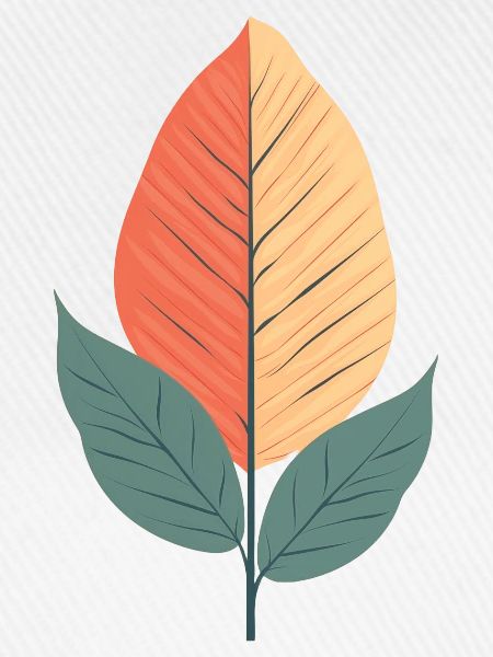 Minimalistisches Blatt
