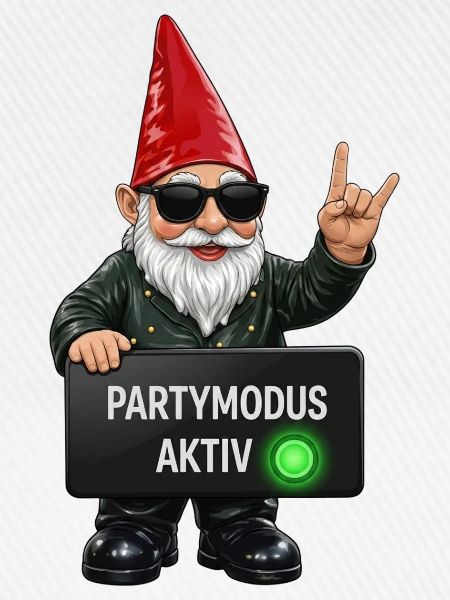 Gnom mit Partymodus Aktiv