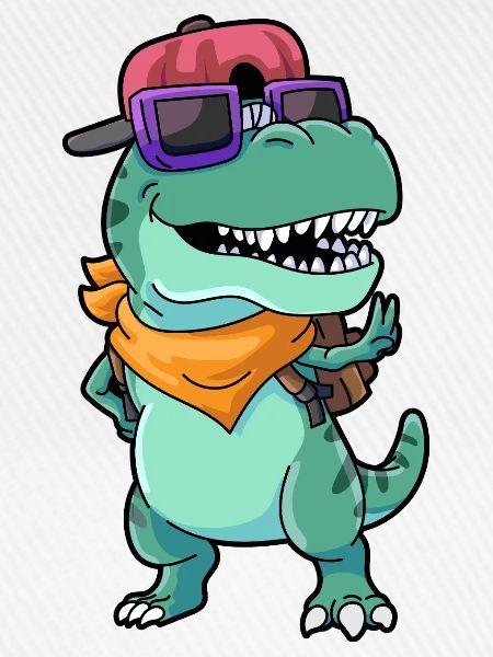 Schule Dino T Rex