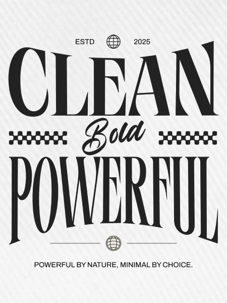 Clean. Bold. Powerful. – Statement Design