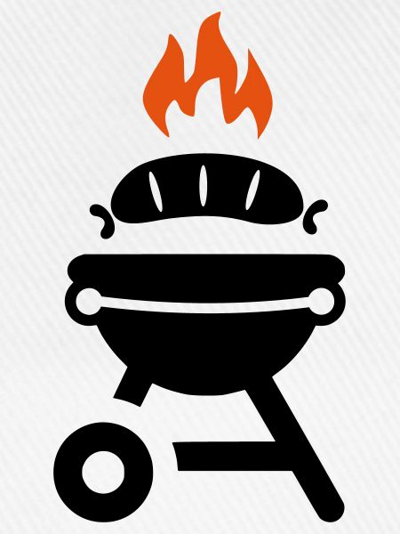 Grill mit Wurst