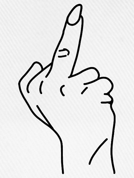 Mittelfinger