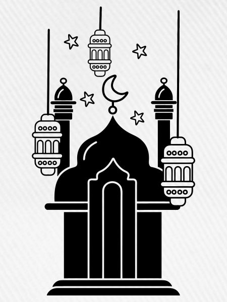 Moschee Lichter und Sterne
