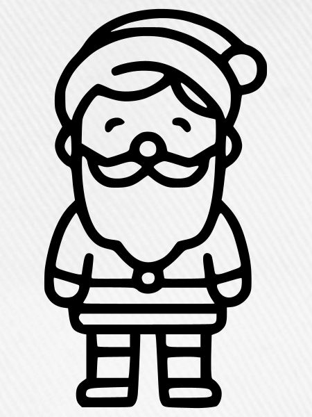 Weihnachtsmann Umriss