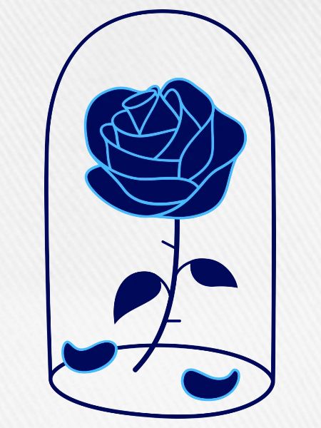 Blaue Rosen Logo