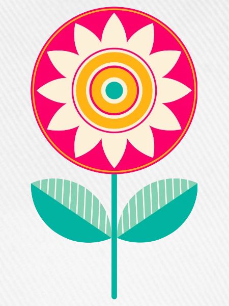 Süße bunte Blume