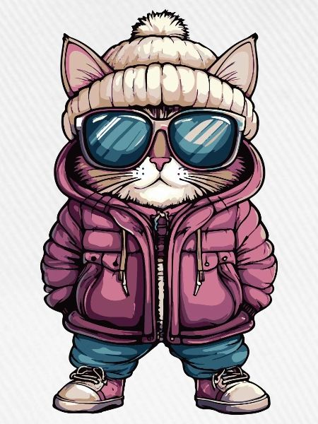 Katze Winter