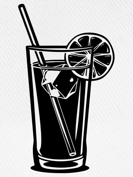 Zitronen-Trinkglas