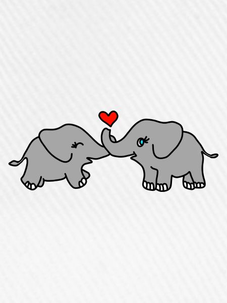 Elefant Liebe Herz