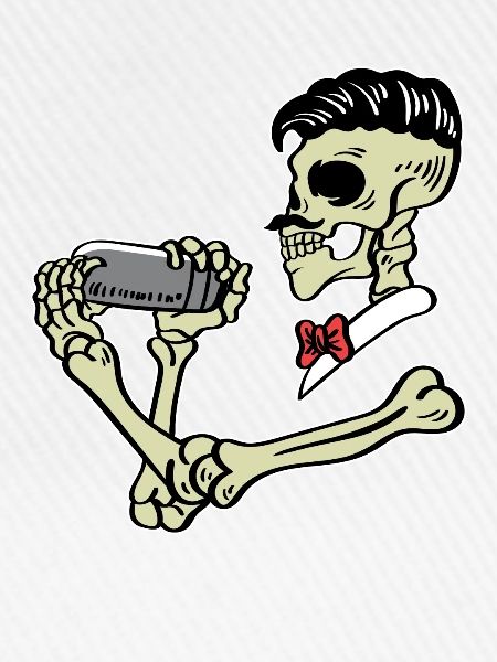 Skelett Barkeeper Alkoholisch Gift