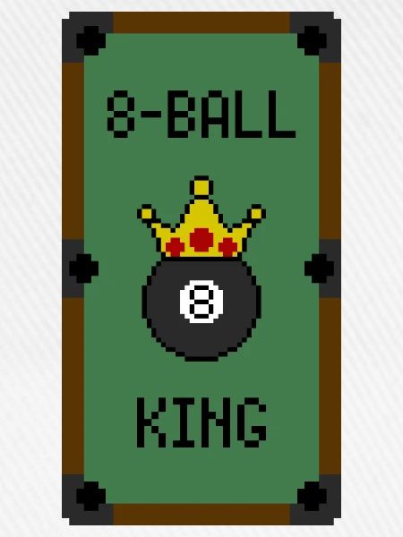 Retro 8-Bit 8-Ball King (Table)