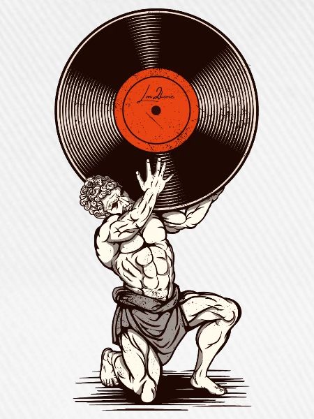 Vinyl-Statue