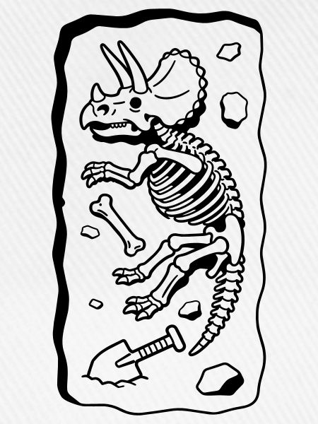 Triceratops-Knochen