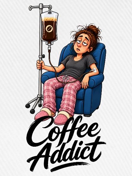 Coffee Addict Kaffeesüchtig