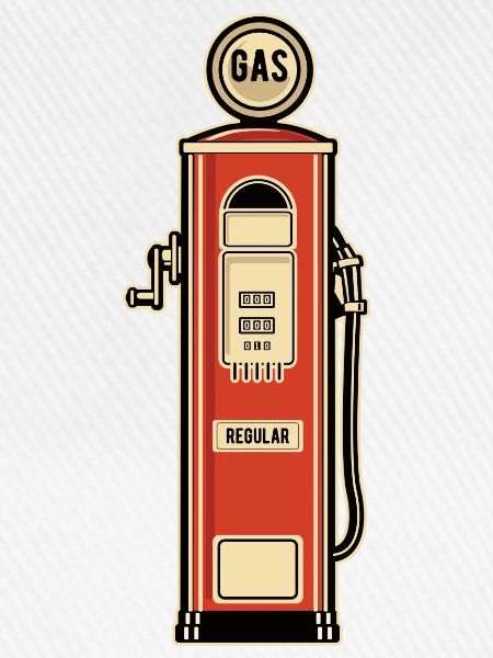 Zapfsäule Retro