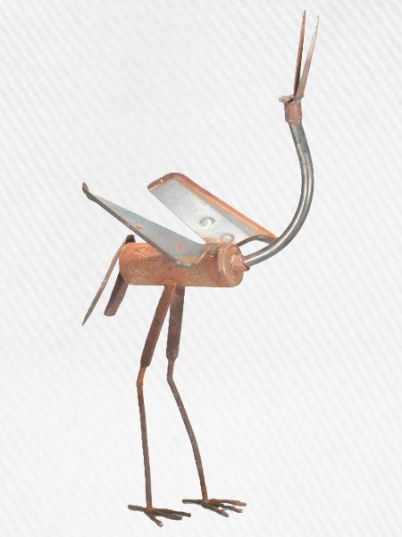 Abstract Metallischer Vogel