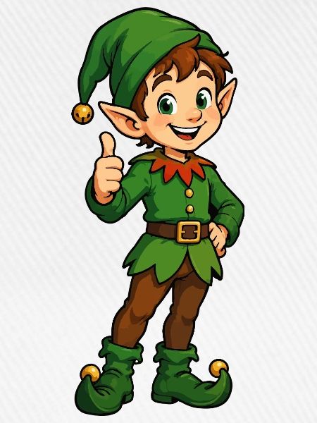 Grüner Elf Zipfelmütze