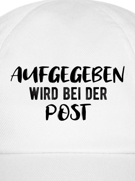 Aufgegeben wird bei der Post!