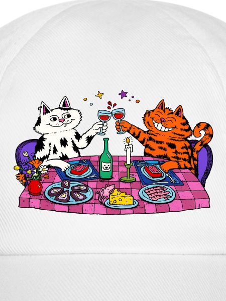 Katzen-Dinnerparty Abendglanz